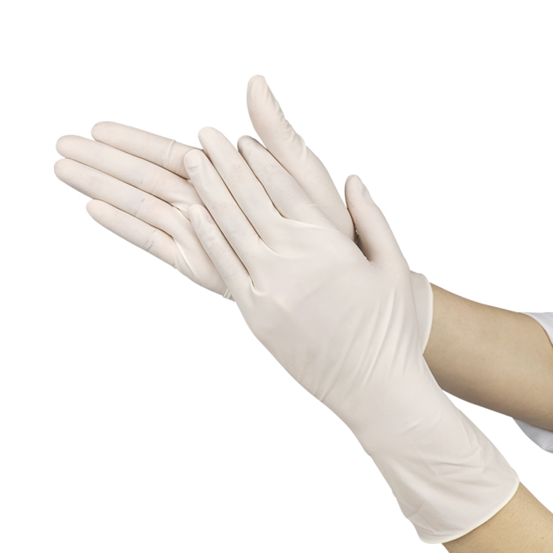Gusiie 4mil Milky White Pet Care Factory Cleaning Disposable Latex Gloves