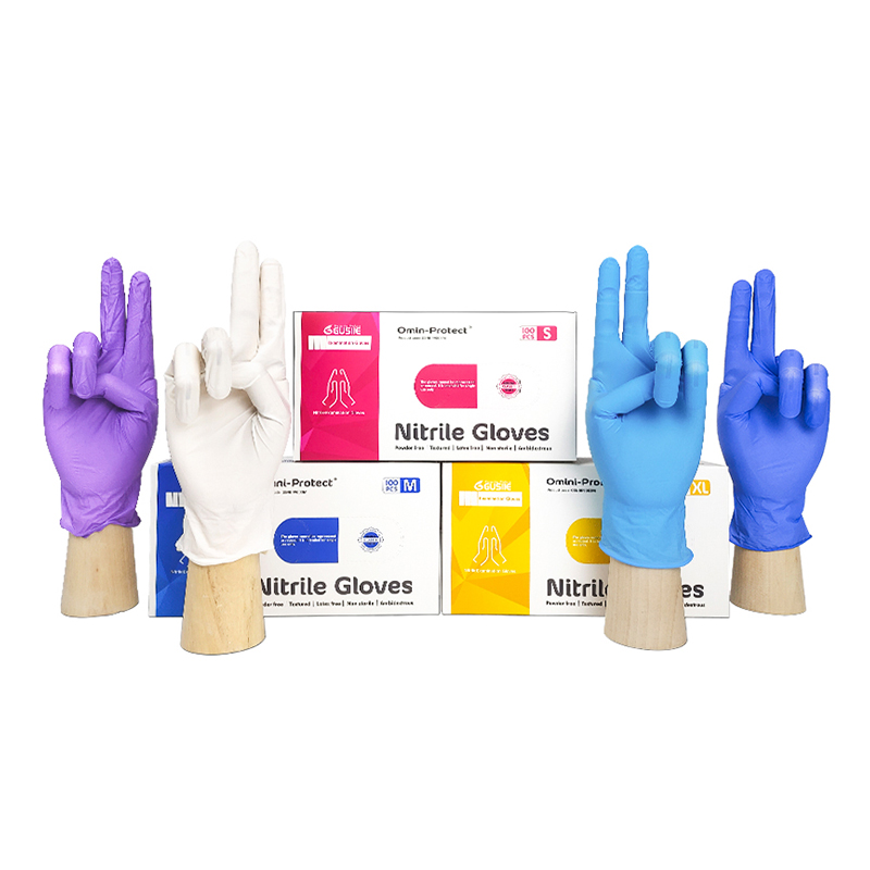 Omini-Protect® 5mil Acid And Alkali Resistance Disposable Medical Nitrile Examination Gloves