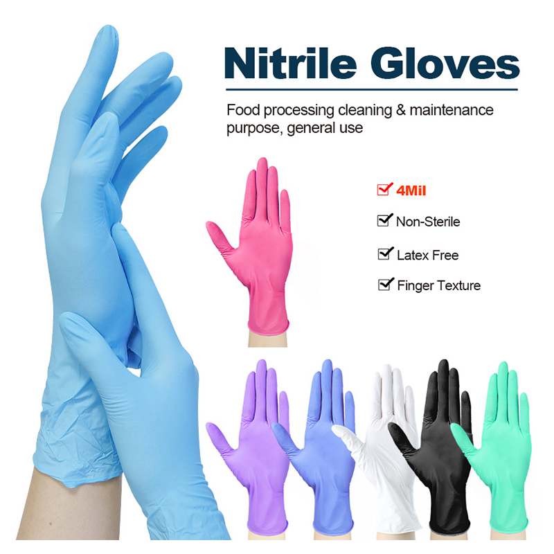 Gusiie Multi-purpose Nitrile Gloves Home Cleaning Beauty Hairdressing Durable Work Gloves