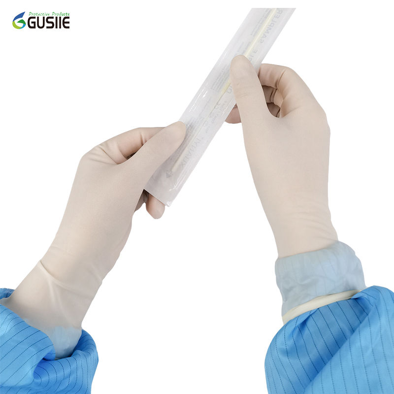 GUSIIE Surgical Gloves Sterilized Powdered Disposable Factory Wholesale White Latex Rubber Surgical Operation CE ISO ASTM 5years