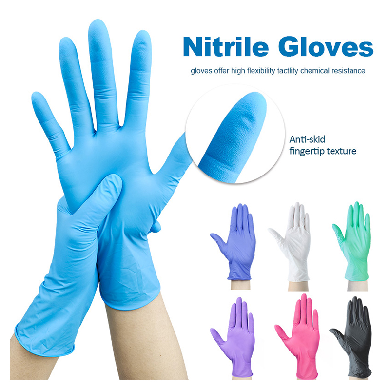 Gusiie High Quality Multi-Role Durable Nitrile Gloves Multi-color Household Cleaning Gloves