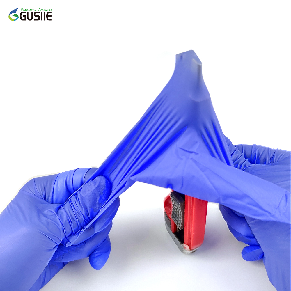 Gusiie 3mil Purple Ice Blue Family Labor Protection Cleans Disposable Gloves