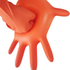 GusiieFlex® 6mil Orange 9 Inches Industrial Disposable Nitrile Diamond Gloves